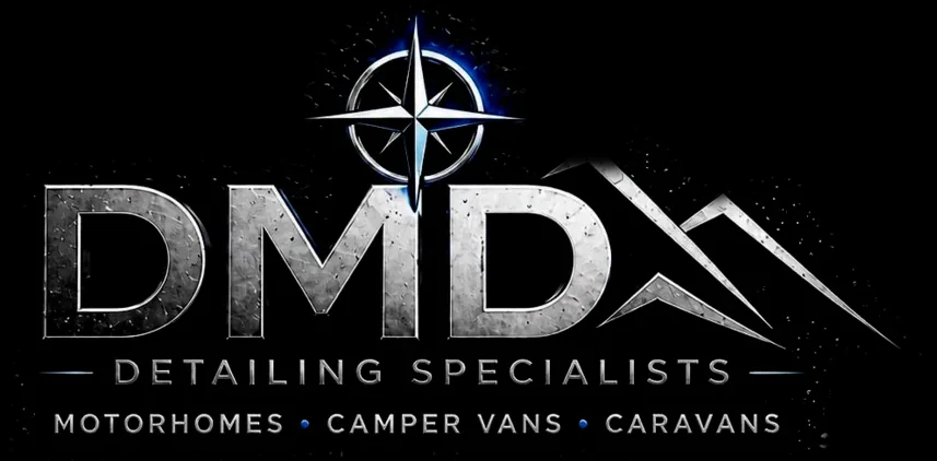 DMD Detailing Specialists logo: Motorhomes, Camper Vans, Caravans