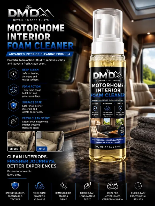 DMD Motorhome Interior Foam Cleaner 200ml advert